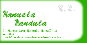manuela mandula business card
